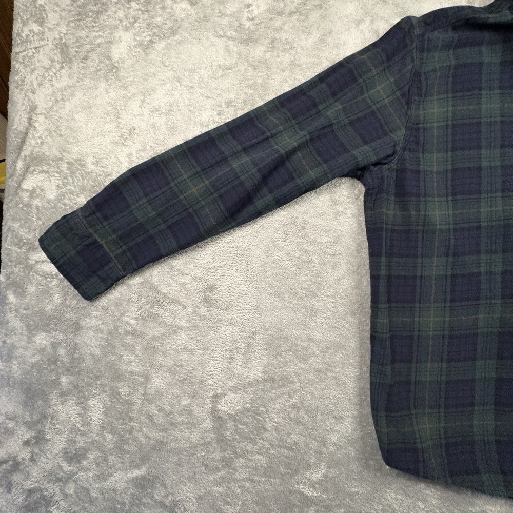 Eddie Bauer Men's L Flannel Plaid‎ LS Button Up Cotton Shirt SEE DESCRIPTION - Picture 9 of 16
